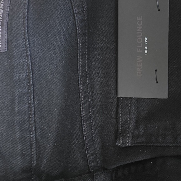 Citizens Of Humanity Drew Flounce High Rise Black Flared Raw Hem Jeans 28 NWTs - Picture 7 of 7